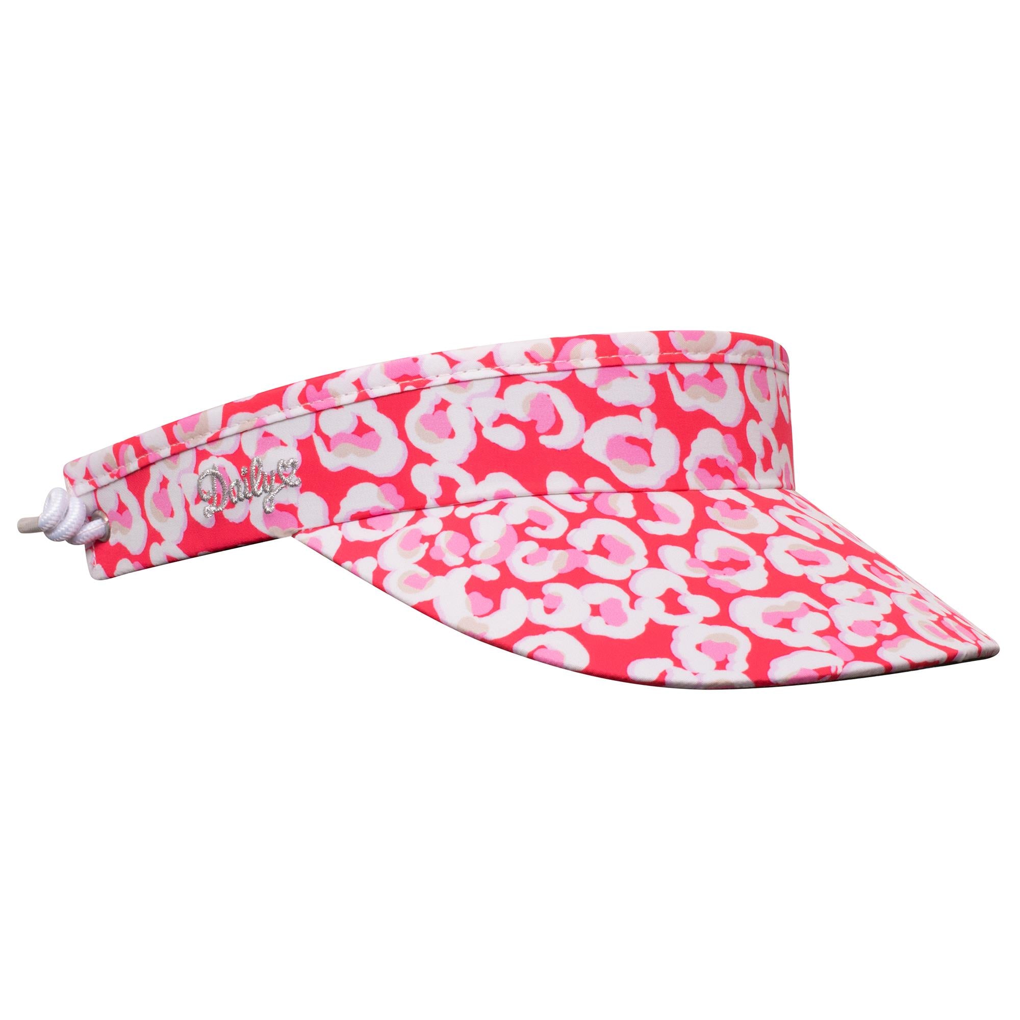 Daily Sports Print Ladies Golf Visor Leo Coral